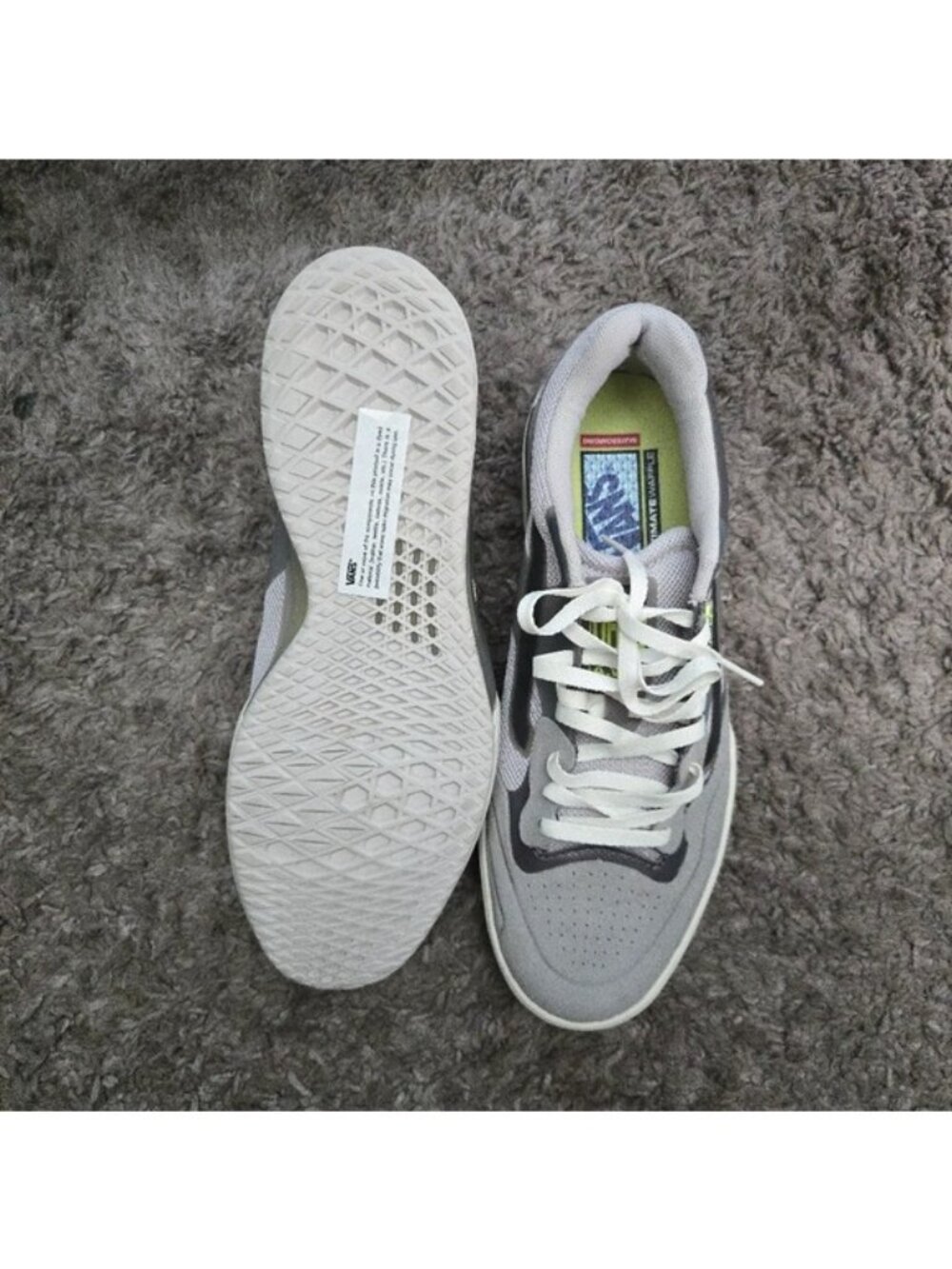 Vans Skate Pro Ave 2 Men Size 7 Medium Grey And White Ultimate waffle 0826 - Picture 5 of 8